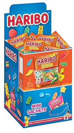 HARIBO - Croco - Bonbons Sans Colorants Artificiels - Mini Sachets - 30 x 40 g