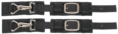 AMKA Harrys Horse Pferde Deckenbrustverschluss 1 Paar Brusterweiterung Decke schwarz