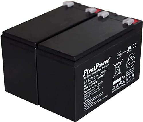 FirstPower Batería de Gel para SAI APC RBC48 7Ah 12V