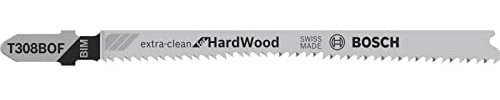 Bosch Professional 2608636640 Stichsägeblatt 5 Stichsägeblätter T 308 BOF, Grau, T308BOF (5 St)