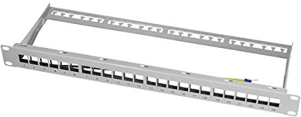 Logilink Panel De Keystone Blindado 24 Módulos, Gris
