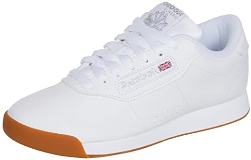 Reebok Tenis Bajos para Mujer, Estilo Princesa, Anchos, Goma Blanca, 40 EU