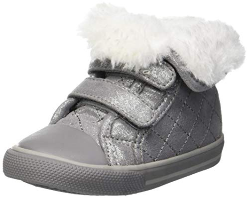 Chicco Sneaker con Doppio Velcro, Bambina e Ragazza, Grigio (1), 20, Designed in Italy
