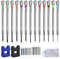 Anruyi 13Pcs Watch Screwdriver Set, Watchmakers Precision Screwdrivers Set for Watch Eyeglasses Clocks Jewelry Repair, with 13Pcs Replacement Heads + 2Pcs Magnetizer
