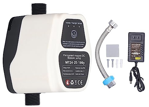 Water Pressure Booster Pump Automatic Domestic Booster Pump, 100W 24V 25L Full Automatic Intelligent Sensing Quiet Water Pressure Boost Pump, Quiet Water Pressure Boost Pump (US