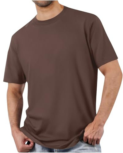 T Shirts for Men UK Clearance Mens Athletic Short Sleeve T-Shirts Lightweight Running Workout Gym Tops Classic Crewneck Summer Basic Tees Shirt Loose Fit Beach Vacation Outfits