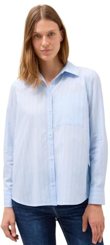 Cecil 3412028 Camicia a Righe, Light Sky Blue, M Donna
