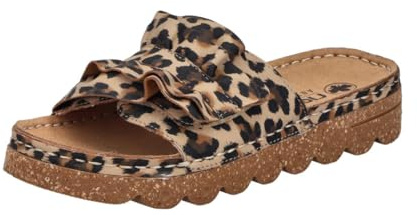 Rieker Donna V8763 Mules, Effetto Leopardo, 41 EU