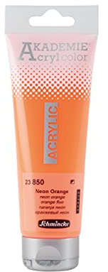 Schmincke AKADEMIE Acryl color, Neon Orange in 120 ml-Tube, 23 850 012