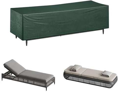 WOLTU Housse de Protection pour Salon de Jardin, Bâche Extérieure pour Meubles de Jardin, 218x77x55cm, Anti-UV Imperméable, Indéchirable, Résistance au Froid