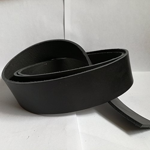 Gerberei Schachenmayr Blanklederriemen rein pflanzlich gegerbt schwarz durchgefärbt Länge 200 cm Breite 4 cm Lederstärke 3,5 mm