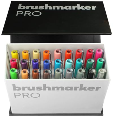 KARIN Mini Box Brushmarker PRO 26 Farben + 1 Blender