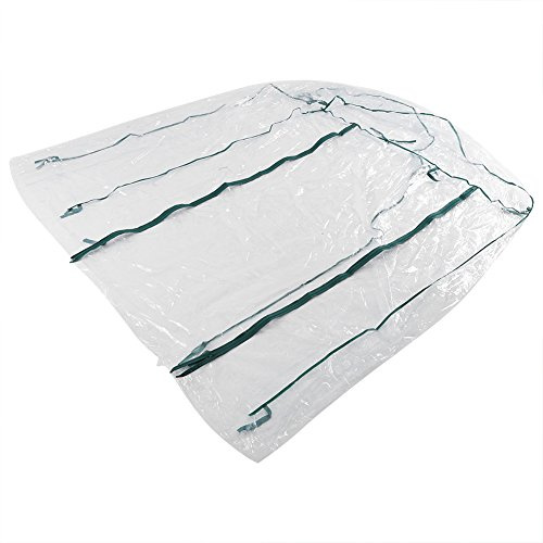 Mini trädgårdsväxthus, 143 x 73 x 195 cm växthus plast ersättningsöverdrag grönt hus transparent varmhus vattentätt skydd för blommor, växter, trädgårdsarbete utomhus.