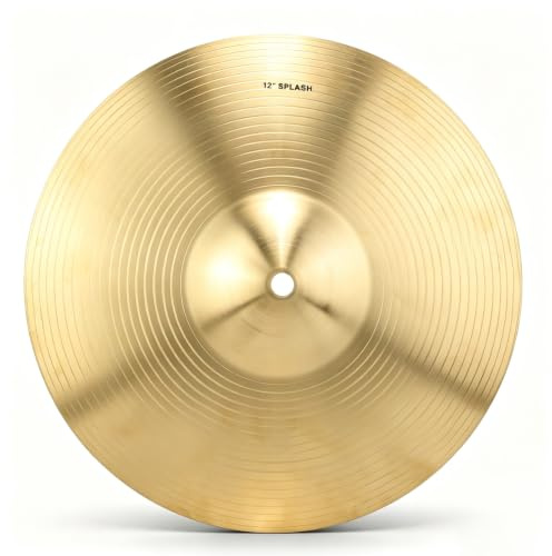 Platillo Splash, 12 pulgadas/30cm accesorio electrónico de latón platillos de choque efecto de platillo apilable sonido brillante de mano para banda de concierto platillo de sombrero para batería