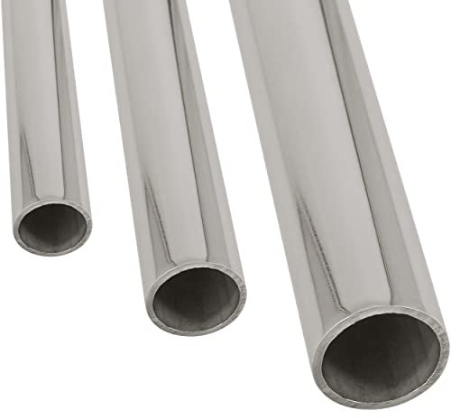 OPIOL QUALITY® Edelstahl Rohre 25x1,5 mm aus Edelstahl A2 V2A (800 mm) Rundrohr Handlauf Treppengeländer Edelstahlrohr Geländer Zaunpfosten Rohr Rohrverbinder