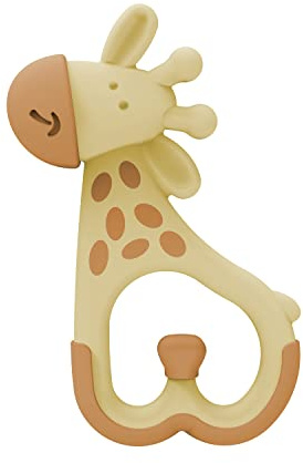 Dr. Brown’s Mordedor para Bebé 3M+ Ridgees con Forma de Jirafa – Masajeador y Calmante de Encías con Bordes Firmes y Superficies Suaves – Se Puede Enfriar o Congelar – Sin BPA