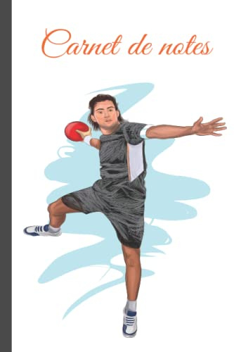 Carnet de notes handball: Cahier de handball à larges lignes, cahier en papier ligné pour l'école, les étudiants, cadeau pour enfants, garçons, filles, cahier de handball, amateur de handball
