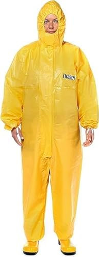 Dräger SPC 4400 CPM Einweg-Schutzanzug gegen Staub und Flüssigkeiten | hohe Beständigkeit gegen Farbe & Chemikalien | Gr. M