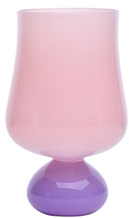 PEKJI Bicchiere da vino moderno Bicchiere colorato con boccale da birra a stelo lungo per vino rosso e bianco 450 ml / 15,2 once