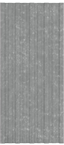 GuyAna Dachpaneele 12 STK. Verzinkter Stahl Silbern 100x45 cm Wellplatten Dach Dachplatten Bleche FüR Dach Wellblechplatten FüR Dach