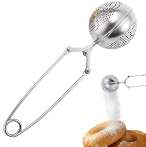 Puderzuckerstreuer, Staubzuckerstreuer Edelstahl, Kakaostreuer Für Cappuccino, Puderzuckermühle Für Zimt Und Gewürze, Mehlstreuer Backzubehör Für Küche