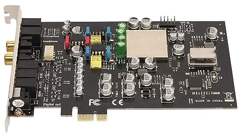 PCIe Gaming Sound Card, Multi-interface 7.1CH High Performance, Low Latency ASIO Driver, Massive 3D for Sound Playback
