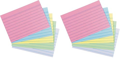 Herlitz Karteikarten, Mehrfarbig, A6 (Packung mit 2)