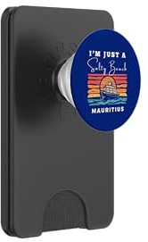 Salty Beach Mauritius Travel Souvenir Mauritius PopSockets PopWallet for MagSafe