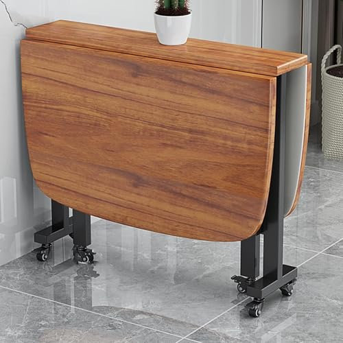 Klappbarer Esstisch, ausziehbarer Küchentisch, Mehrzweck-Klapptisch mit 6 Universalrädern, Kleiner Klapptisch für Küche, Waschküche (100 x 60 cm)