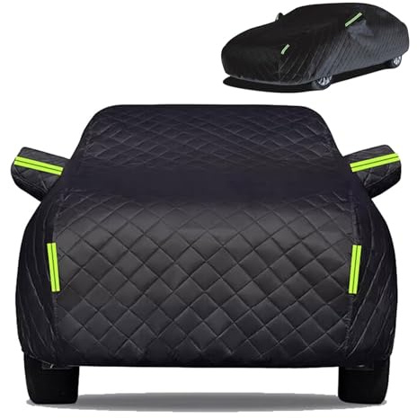 XMYAN Abdeckung Hagelschutz für Mercede s GLE 350, Hagelschutzgarage Wasserdicht Atmungsaktive Outdoor Abdeckplane für Hagel Sonne Schutz Hagelschutz Vollgarage Schneefest Regenfest (Black)