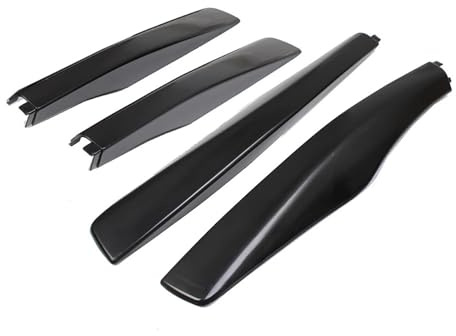 Wivplex 4p Black ABS Roof Rack Rail End Cap Protective Cover Decor, for Lexus, for RX330 RX350 RX400 2004-2009 Bar Rail End Replacement Shell Car Roof Rack