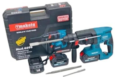 Tassellatore Professionale 68v Doppia Batteria,Tassellatore,Demolitore, Scalpellatore,Trapano a Percussione Batteria, Martello Perforatore Ideale per Fai-da-te e Lavori Edili