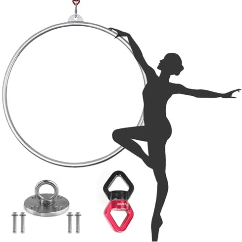 Aerial Hoop for Dance and Yoga Training, Stainless Steel Single Point Equipment for Circus and Fitness