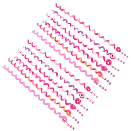 JOINPAYA 12 Pezzi Fermagli per Trecce Chioma da Ragazza, Accessori Intrecciati Colorati, Mollette Flessibili per Styling Chioma Spessi, Fini e Ricci, Strumento Fai da Te per Acconciature