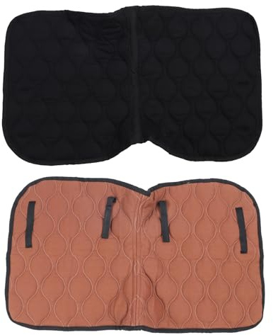 Chenglanhsjg Manta para silla de montar para caballos, transpirable, cómoda, profesional, para entrenamiento de salto. (Café y negro)