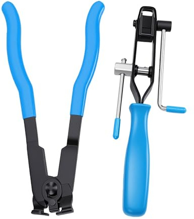 Cocoarm Pince de Serrage pour Bottes CV, Ensemble de Pinces pour Colliers de Serrage avec 4 Grandes et 4 Petites Pinces, Outil de Cerclage de Colliers de d'oreille, Prêt à l'emploi pour les