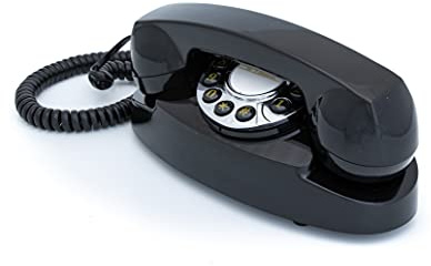 GPO Audrey Telefon mit Tasten, 1950er-Jahre-Design schwarz