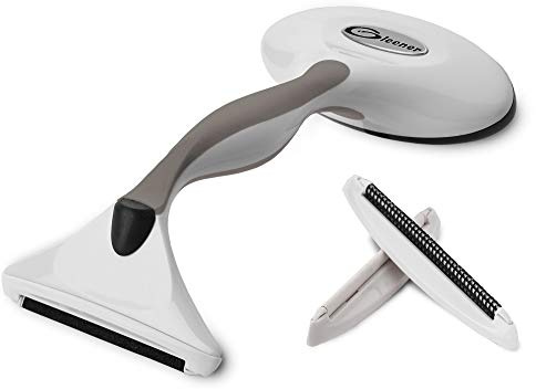 Gleener Ultimate Fuzz Remover - Spazzola per rasoi e pelucchi, regolabile per vestiti e mobili, colore: Blu ardesia