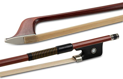Gewa 404606 Arco para Cello Madera Brasil 3/4, Crines Naturales, Ojo París, Octogonal
