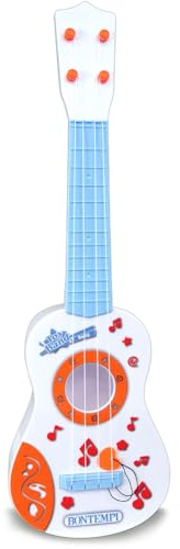 Bontempi BabyUke - Ukulele Baby mit 4 Nylonsaiten für kleine Musikforscher | 155x65x530 mm