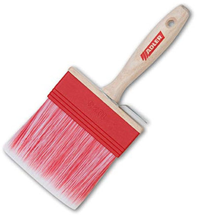 ADLER Lasurpinsel Solvamaxx Plus - 100x30 mm - Flächenpinsel in Profi-Qualität für lösemittelhaltige Lacke und Lasuren, Malerpinsel, Lackierpinsel, Flächenstreicher, Holzschutzstreicher