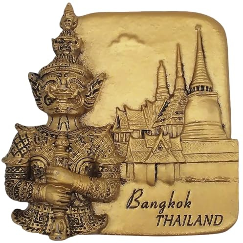 3D-Kühlschrankmagnet, Bangkok, Thailand, Souvenir, Geschenk, Dekoration für Zuhause und Küche, Bangkok, Thailand, Kühlschrankmagnet, Bastel-Kollektion
