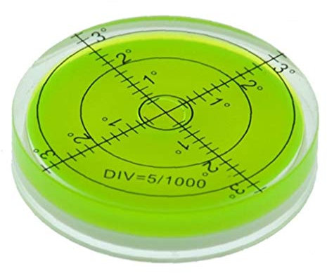 CULER 60 * 12MM Bulle Circulaire Niveau Niveau à Bulle Ronde Niveau à Bulle Instruments de Mesure Outil Universel Outil Protractor