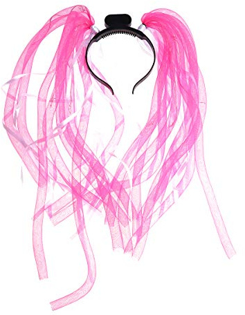 Halloween Luminoso tubo de Halloween banda para la cabeza intermitente diadema luminosa St Tube Pigtail rosa (cinta para colores aleatorios)