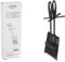 HERSIG - Accesorios Chimenea | Set Cepillo y Recogedor Chimenea para Cenizas - 38 x 14 x 14 cm