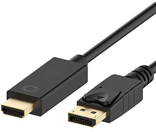 axGear DisplayPort to HDMI Cable DP to HDMI Ultra HD 4K Video Display Converter 3 Ft