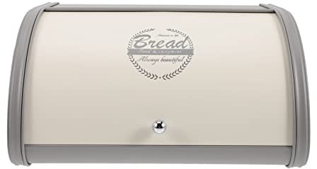 LIFKOME Metall Brotkasten Groß Mit Deckel Brot Aufbewahrungsbox Für Küchentheke Aus Hochwertigem Verzinktem Eisen Brotbehälter Für Arbeitsplatte