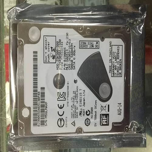 MIDTY HDD per Hgst 500 GB 2.5 SATA 3 Gb/s 8MB 5400RPM 7MM per Disco Rigido Interno per Notebook HDD per HTS545050A7E680