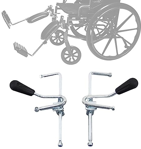 Rollstuhl-Beinstütze, Heber, Fußstütze, Ersatzzubehör, passend für die meisten manuellen Rollstühle, 2 Stück