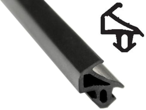 SN-TEC Fensterdichtung/Renovierungsdichtung/Fenstergummi SD 2168 für 3,0 bis 4,5 mm Nut z.B. für Trocal Fenster, Farbe: schwarz (5 Meter)